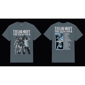 Taylor Swift T Shirt L Teal‎ The Eras Tour 2023 Merch Blue 1989 Era Graphic NEW